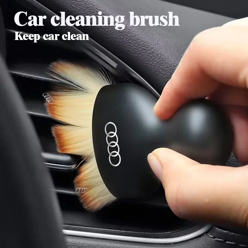 for AUDI A3 A4 B8 8P B9 8V A5 A6 C7 A7 Q3 Q5 R Car Dust Removal Tool Interior Cleaning Soft brush With Double-Faced Plush Towels