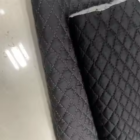 Diamond Grid Quilted Cotton-Padded Fabric 3D Embossed Stitching Jacket Creative Pants Lining Material Textured Apparel Textile