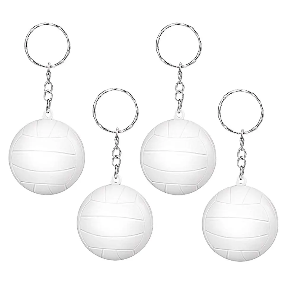 20Pcs Volleyball Keychain Handbag Charm Sports Gifts Party Favors Gym Key Ring Souvenirs Volleyball Key Ring Keyring