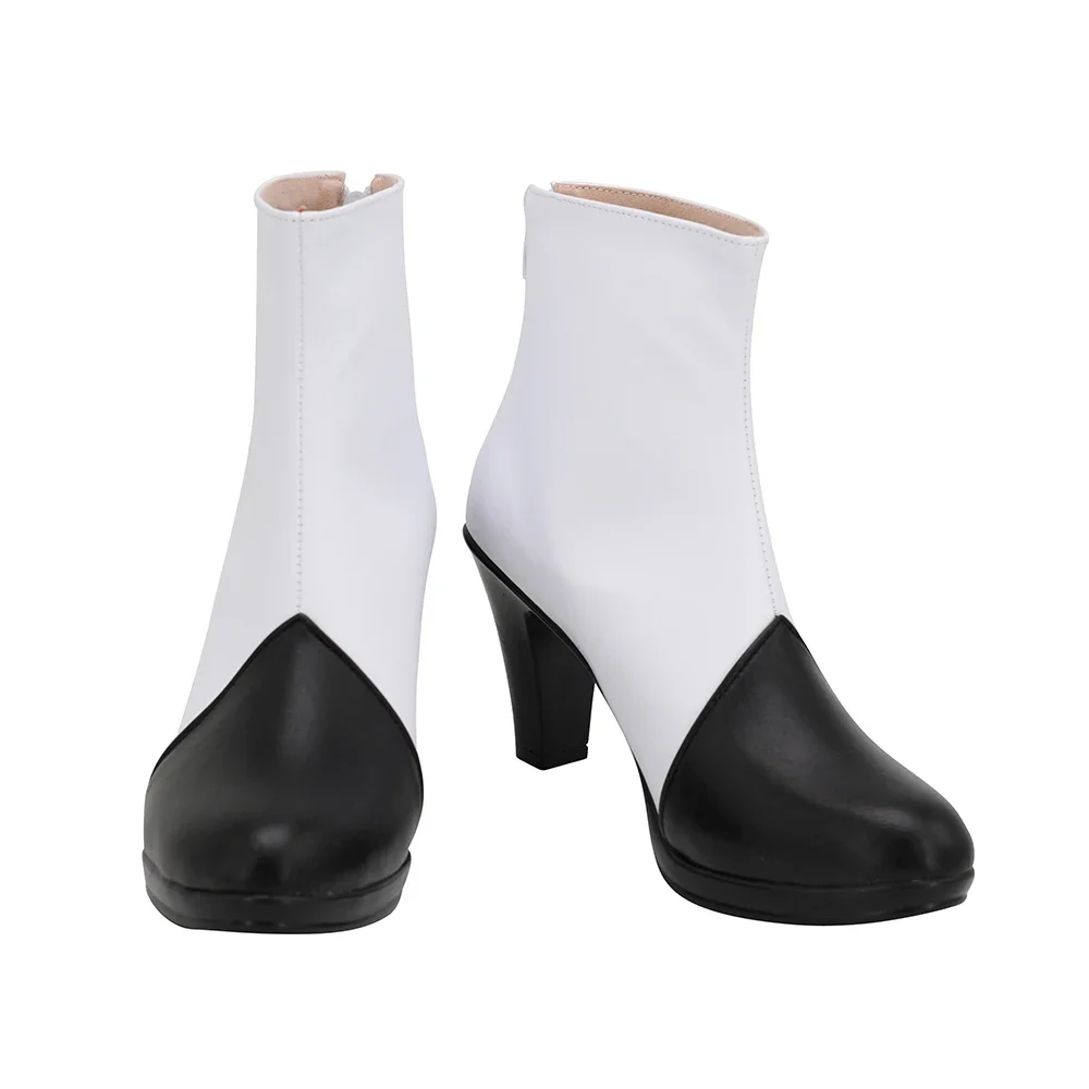 คอสเพลย์อะนิเมะชาร์ลี Morningstar รองเท้าผู้ใหญ่ผู้หญิงบูทหนังรองเท้าบูทส้นสูงสั้นเครื่องประดับเครื่องประดับชุด