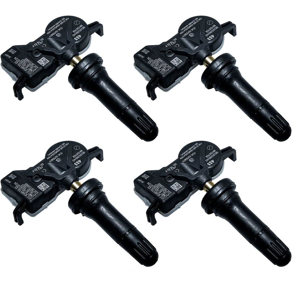 4PCS OEM 68252493AB 68105280AF TPMS 433hmz TIRE PRESSURE SENSORS FOR DODGE Dart 2013 2014 2015 2016 Durango 2017 2018 2019