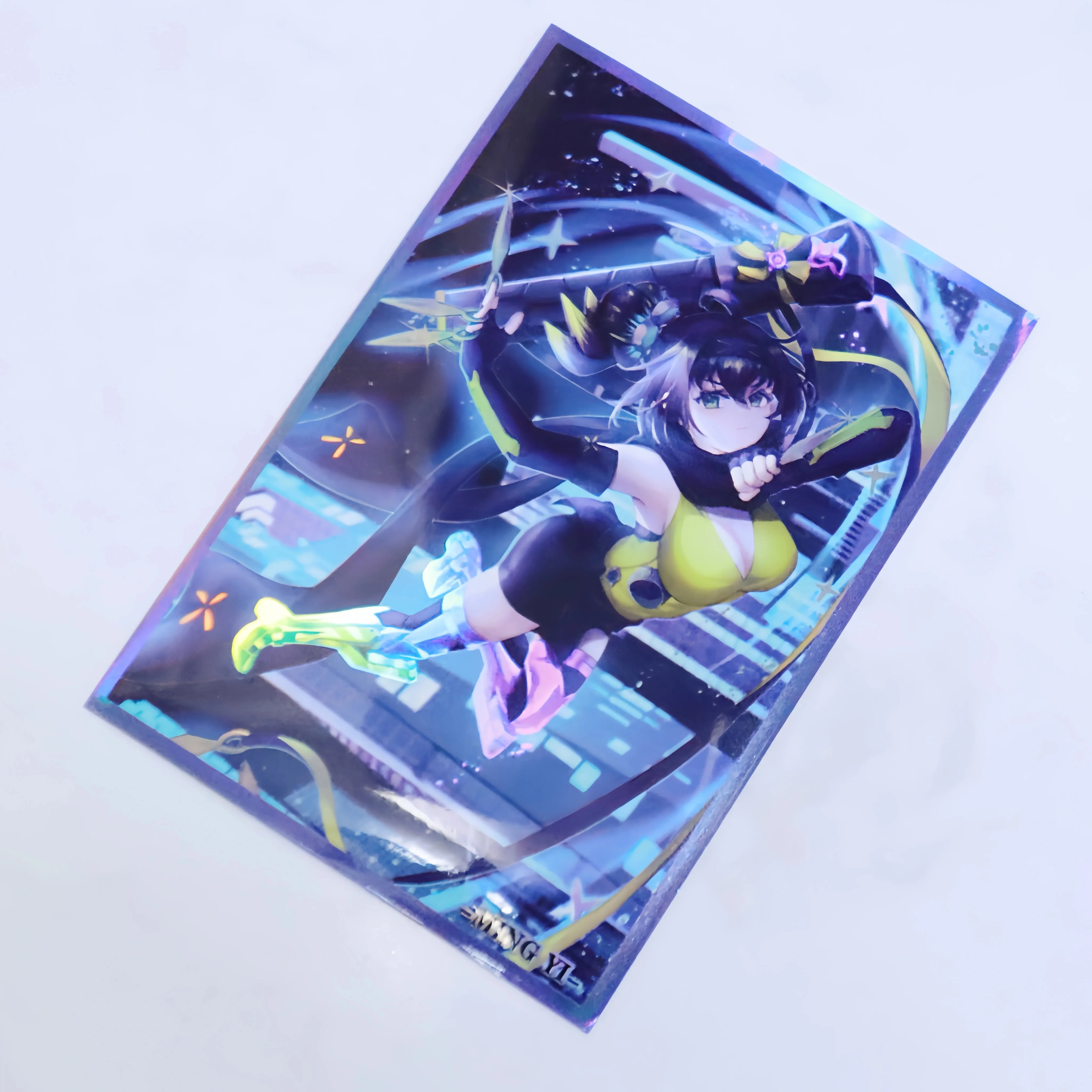 60 ชิ้น ซองใส่การ์ดยูกิโอ S:P ลิตเติ้ลไนท์ YU-GI-OH! กล่องใส่การ์ด OCG ป้องกันรอยขีดข่วนด้วยเลเซอร์