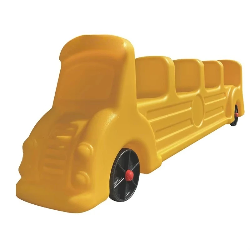 Kindergarten children's cooperative toys ride outdoor playground bus modeling multi-person children's scooter