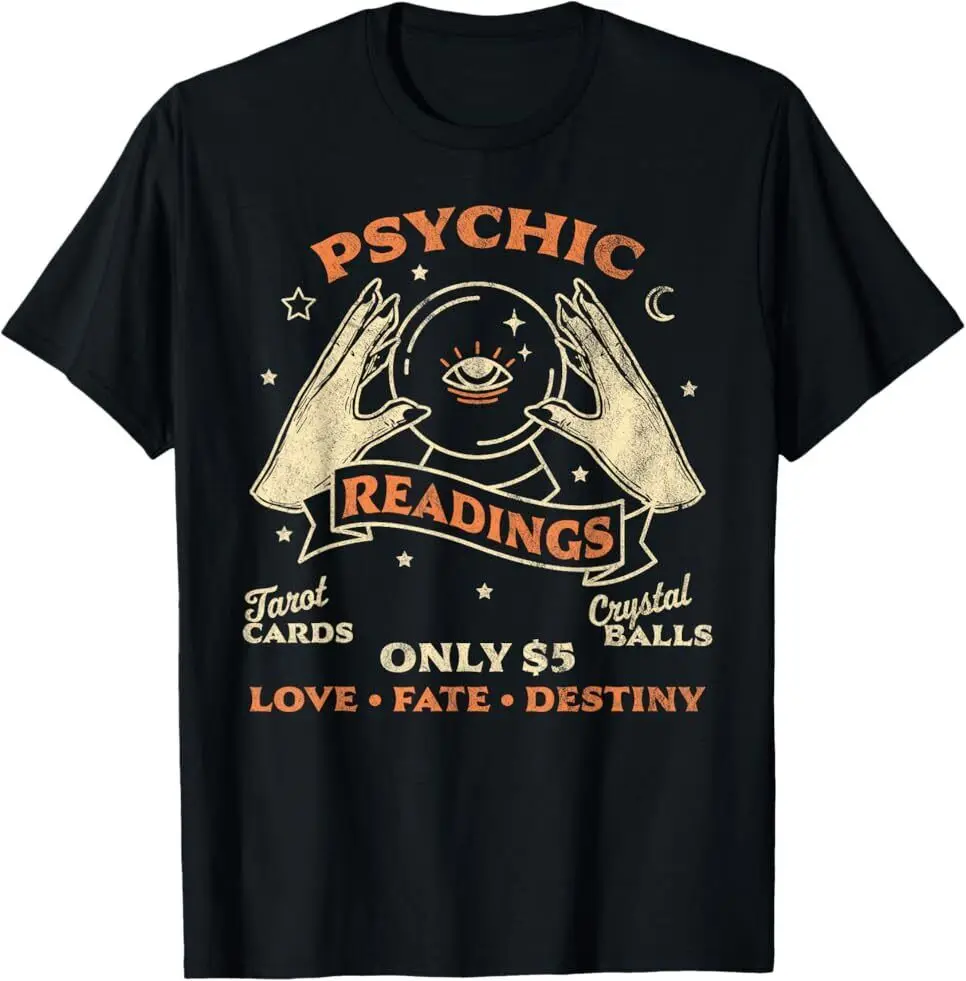 NEW LIMITED art Fortune Teller Psychic Readings Tarot Cry Classic T-Shirt S-5XL Anime Graphic T-shirts for Men Clothing Women Te