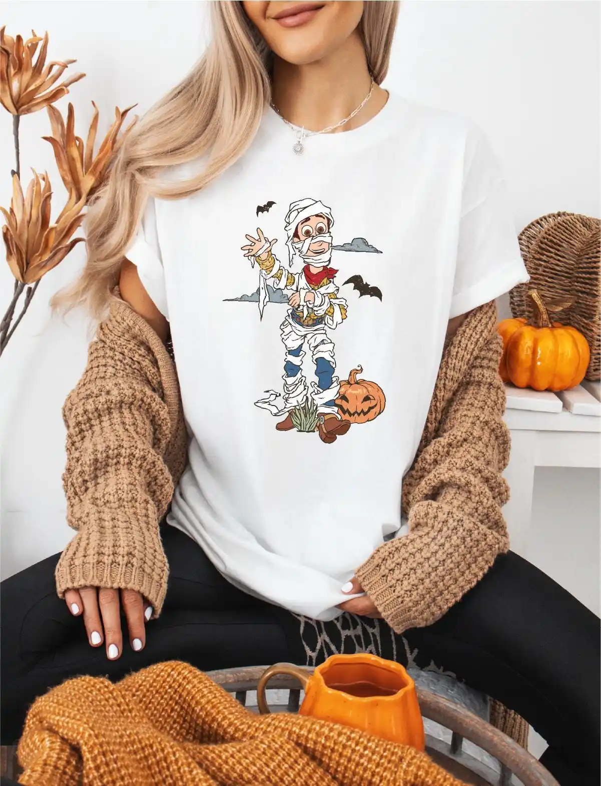 

Woody Halloween T-Shirt Toy Story Spooky Vibes Tee Halloween Theme Woody Shirt Disney Halloween Kids Sweatshirt