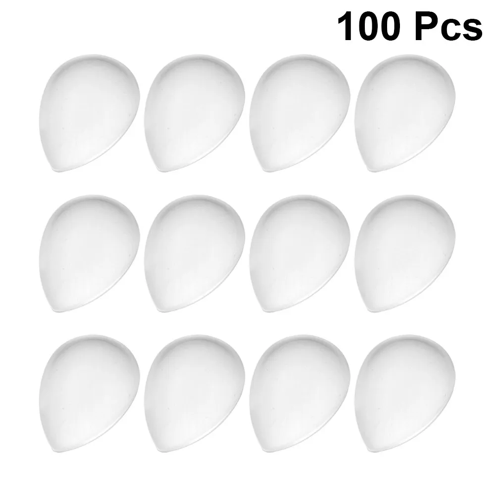 100Pcs Glass Time Gem Sticker DIY Jewelry Sticker for Earring Cufflink Craft Supplies Waterdrop Transparent Delicate Decor