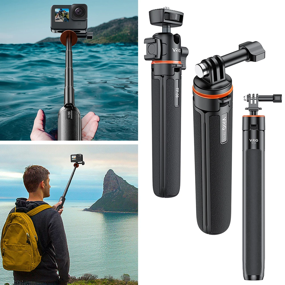 Selfie Stick Tripod Extension Rod Adjustable Protable Tripod Stand with 1/4inch Thread for DJI Osmo Pocket 3 Accessories