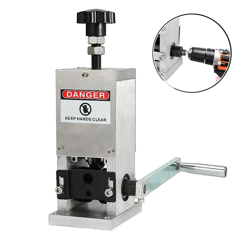 

1.5-25mm Manual Wire Stripping Machine Copper Cable Stripper Scrap Recycle Tool Cable Stripper Peeler Can Connect Hand Drill