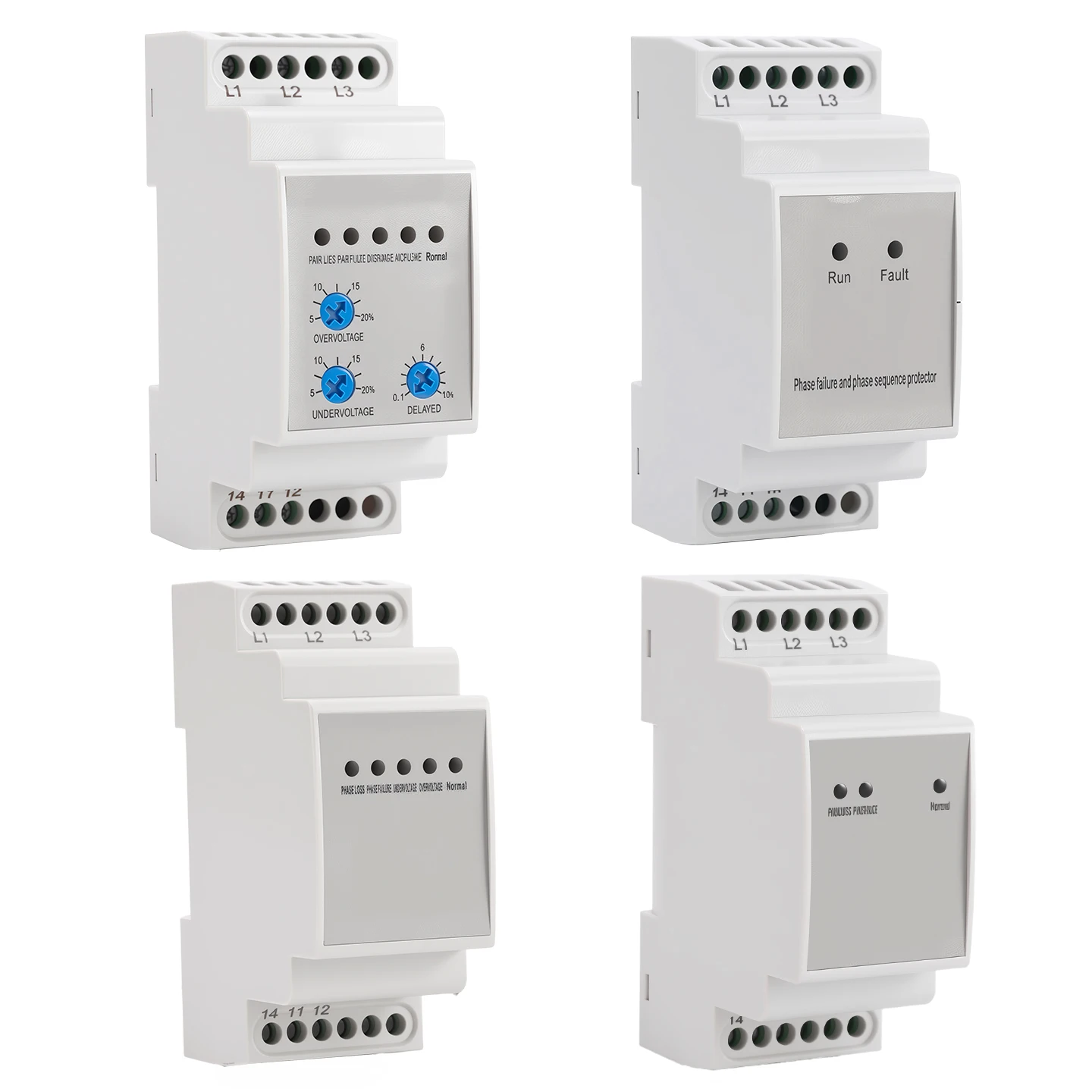 380V Phase Sequence Protector Three-Phase Voltage Interruption Phase Loss Automatic Reset Overvoltage Relay
