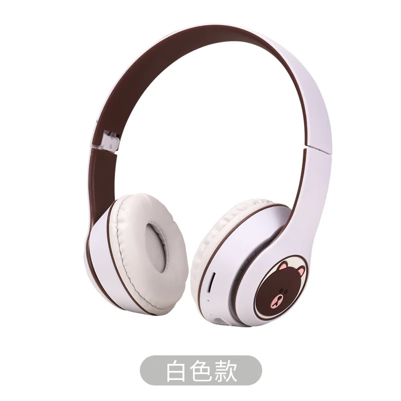 

2025 New 002 Head mounted Bluetooth Earphones Wireless Sports Folding Bass Earphones