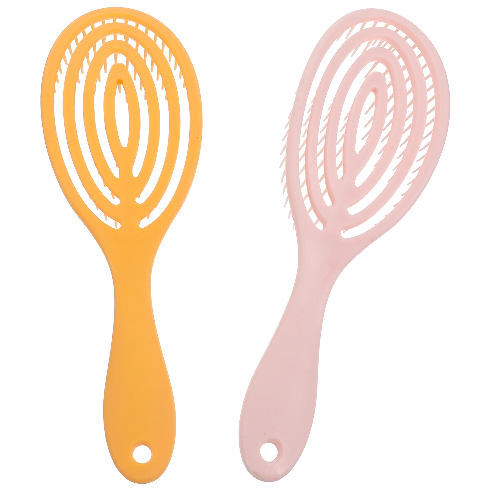 

2pcs Massage Comb Hair Brush Combs for Scalp Massagers Women ABS Styling Wide Tooth Detangler Dry Wet Use Gift
