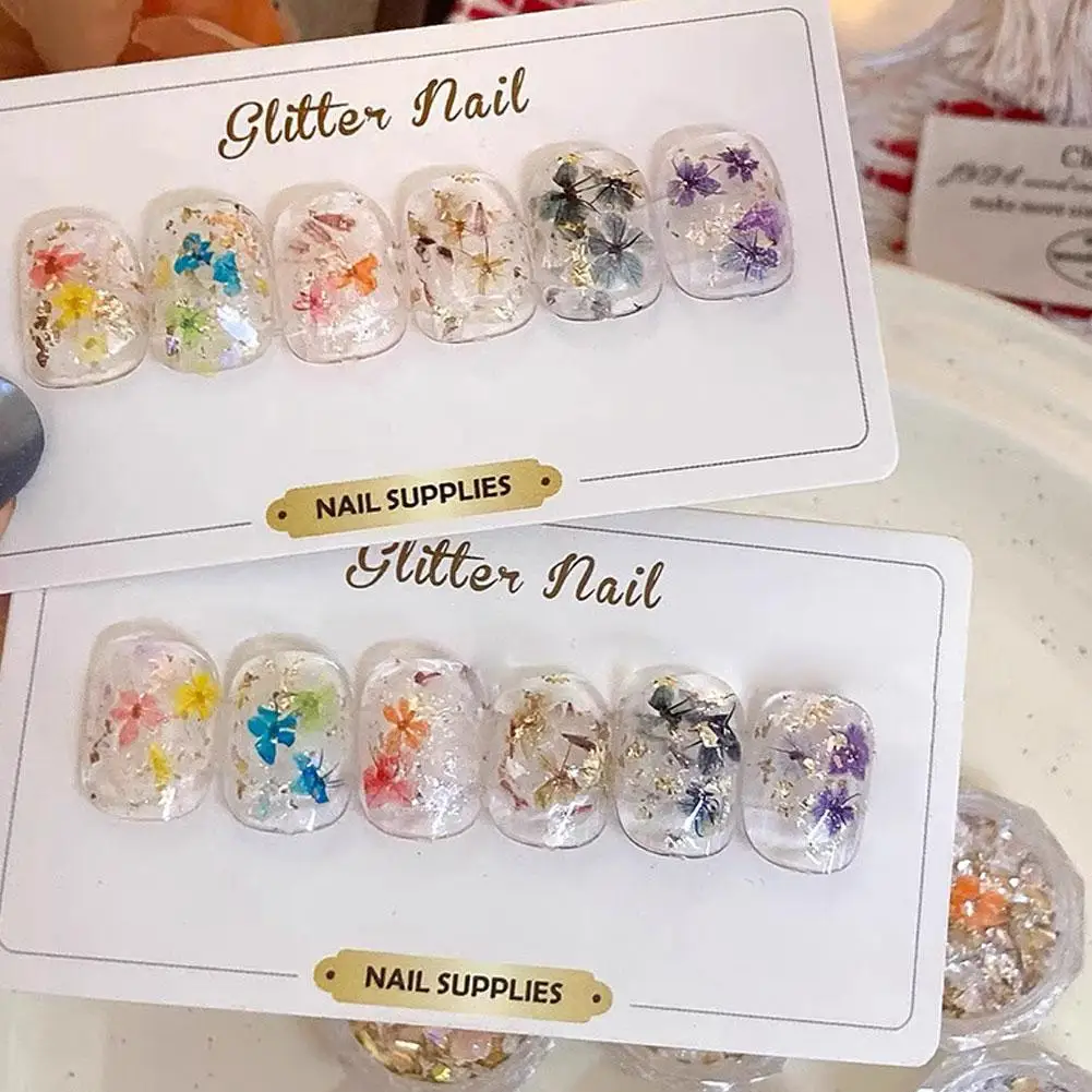 Atacado 6 cores sonho colorido prego flor lantejoulas 3d lantejoulas prego glitter