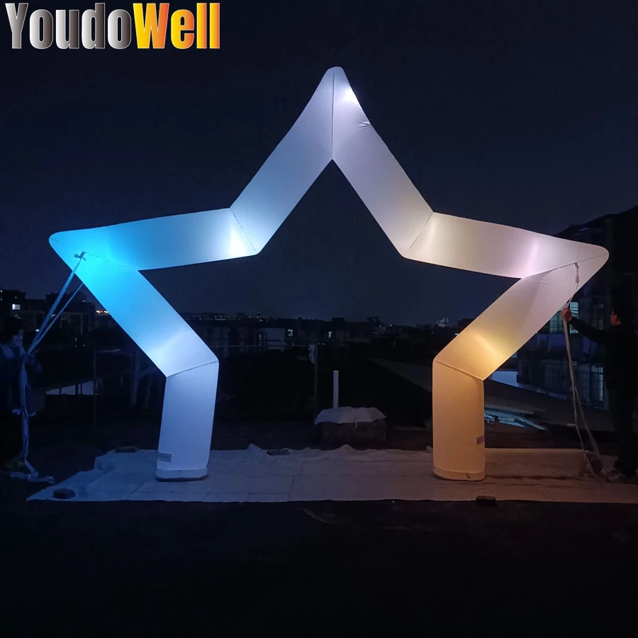 Flame Pentagonic Arch Shape Like A Pentagram With a Chassis Fan With LED Light