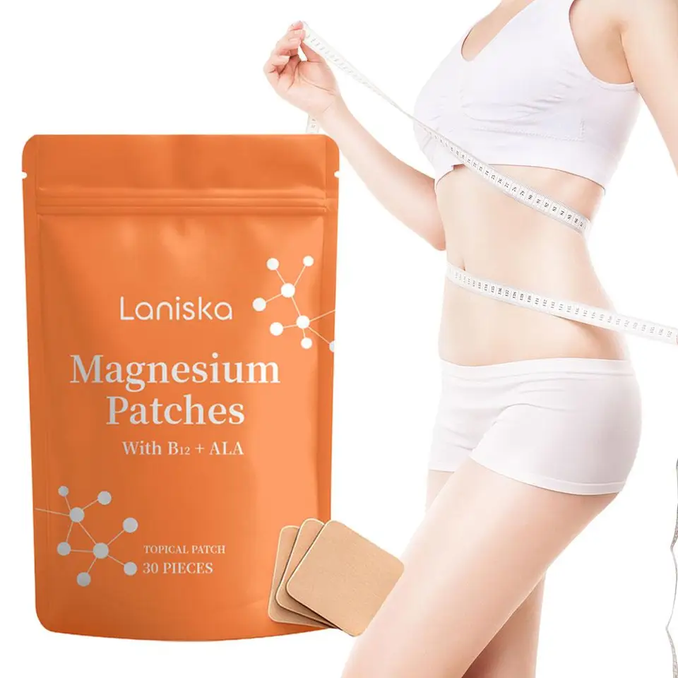 30 parches de magnesio multivitamínico para estimular el metabolismo, apoyo al apetito, transdérmico b12 vitamina e complejo para control de peso 2