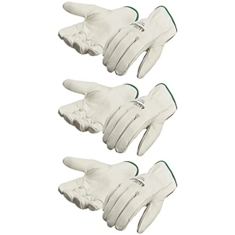 

SAFEGEAR Cowhide Leather Work Gloves with Keystone Thumb