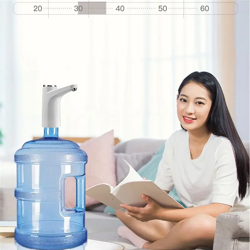 موزع مياه ذكي، مضخة مياه كهربائية، شحن USB، محمولة للمطبخ والمكتب، موزع مشروبات خارجي-A