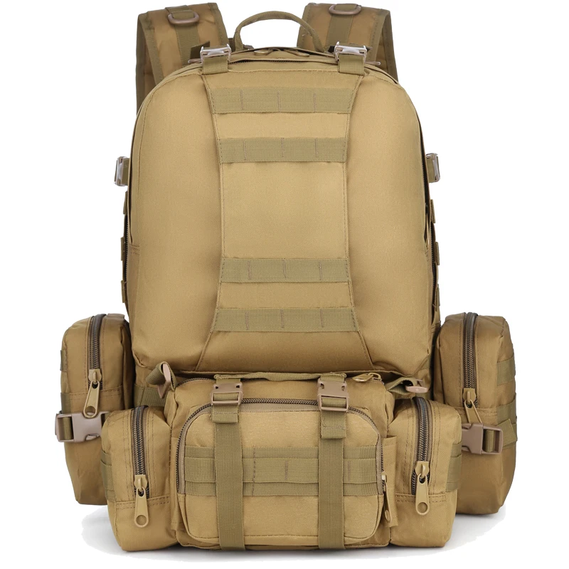 Tactical Rucksack 60L Large Assault Pack Detachable Molle Bag  3 Day Bug Out Survival Molle Bag