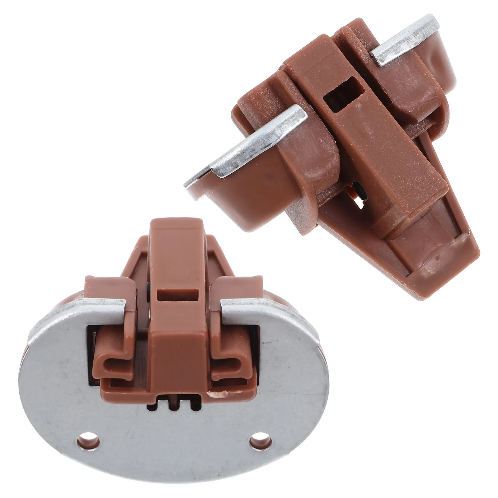 

2Sets Drawer Slide Stoppers Replacement Kit Durable Plastic Iron Drawer Slides Parts for Vanity Dresser Repair