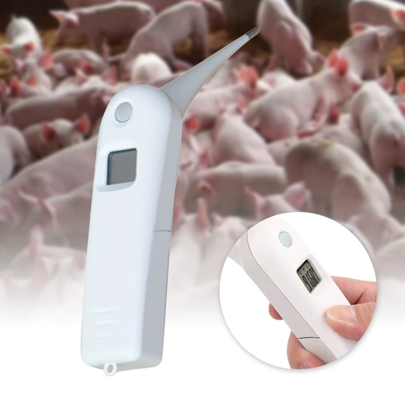 Pet Thermometer for Accurate Rectal Temperature Fit for Pet Cattle for Cat Dog
