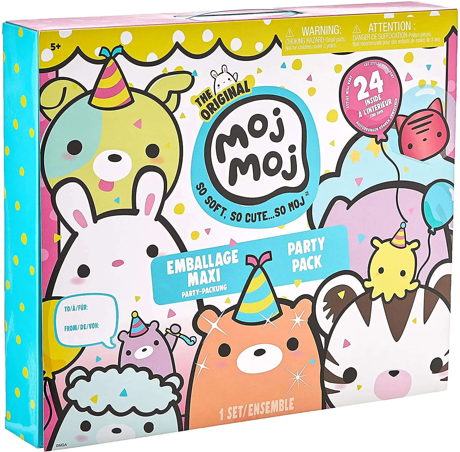 The Original Moj Moj Squishy Children Surprise Toy Party Pack Collectible Toy Girl Birthday Gift Stress Relief Toy for Kids Sets