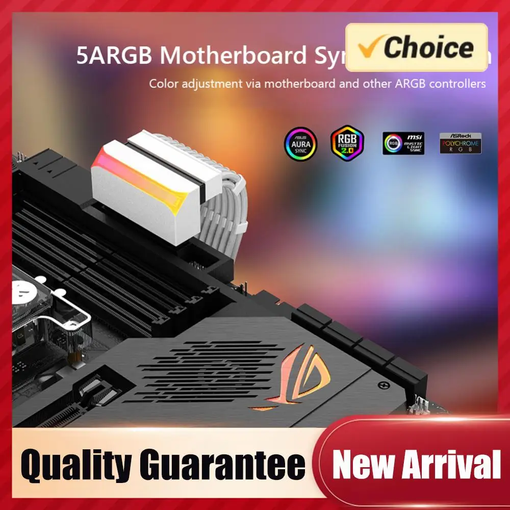 

Адаптер для подключения блока питания к материнской плате ATX 24Pin под углом 90 градусов, 5V 3-pin ARGB, для самостоятельной установки