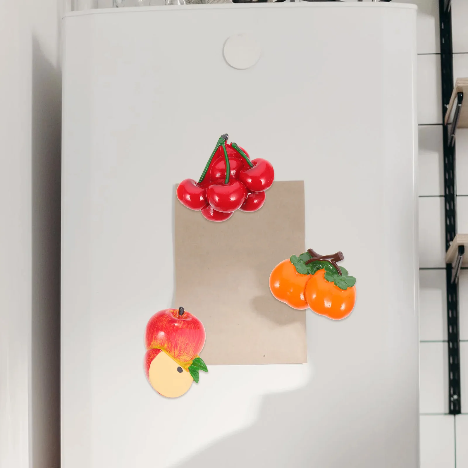

3Pcs Simulation Fruits Refrigerator Magnets Cartoon Design Safe Materials Practical Gifts Refrigerator Ornaments