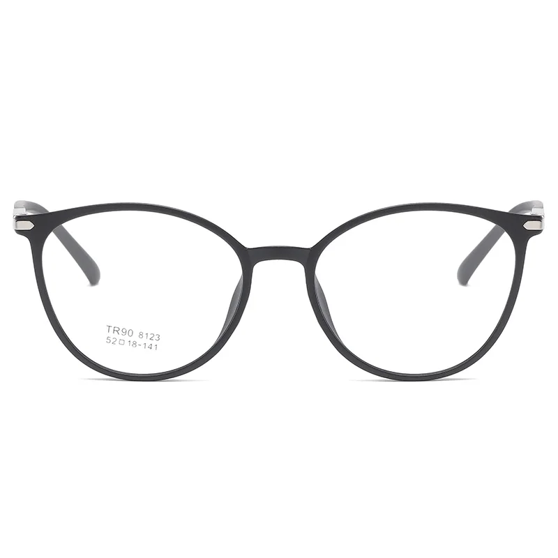 Reven Jate Round Glasses Frame Woman Glasses Retro Myopia Optical Frames Metal Clear Lenses Black Gold Eyeglasses Oculos
