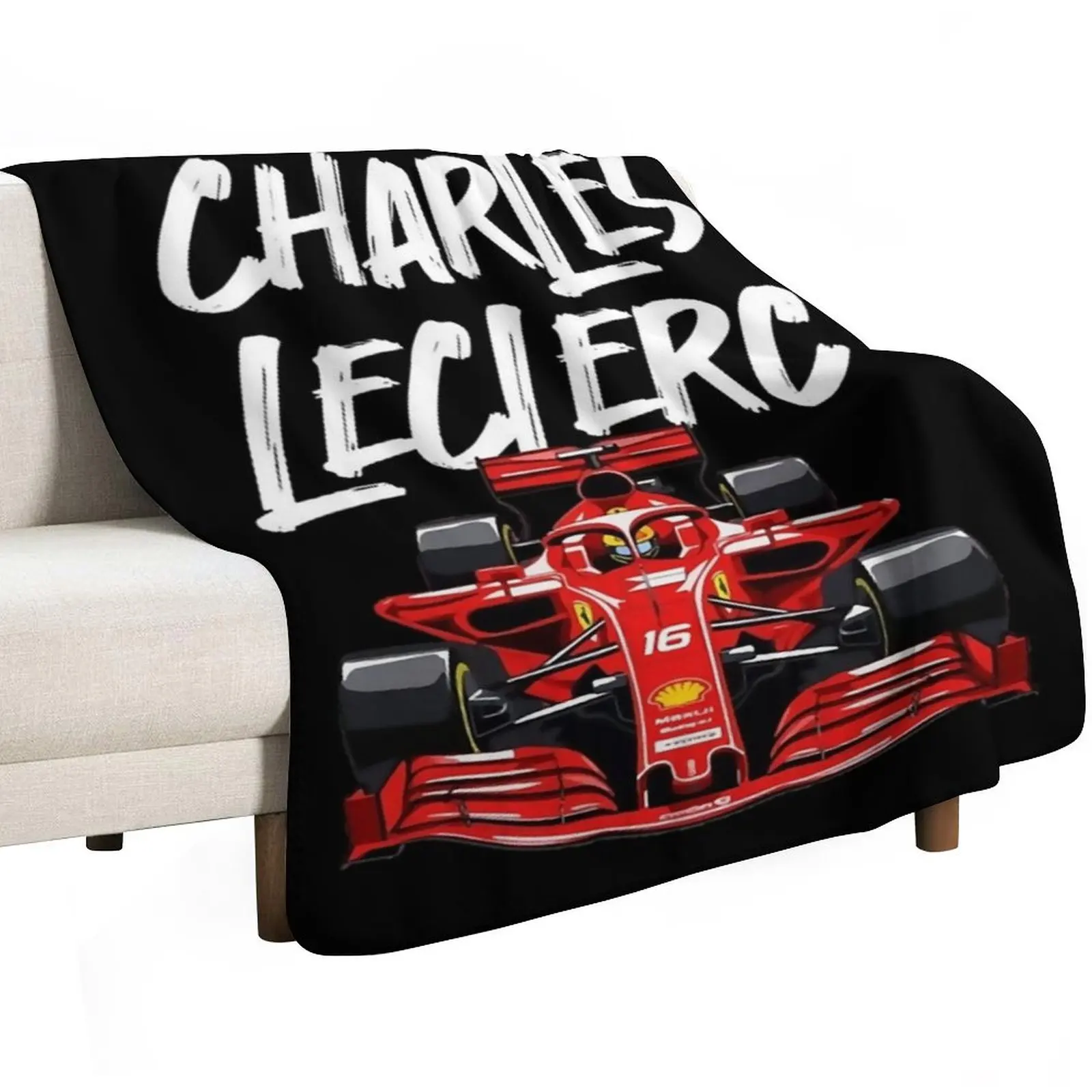 Charles racer Leclerc Throw Blanket bed plaid blankets ands Giant Sofa Luxury Thicken Flannels Blankets