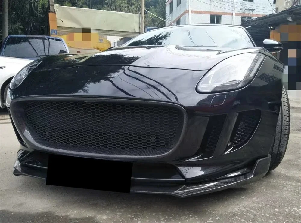 For Genuine 2013-2019  Carbon Fiber Body Kit Front Lip Side Skirt with LED Light Rear Diffuser  Car Body Kits
