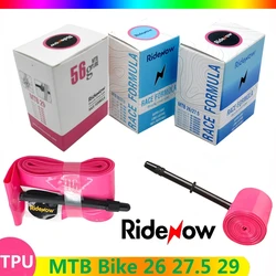 RideNow TPU MTB Bike Inner Tube 26 27.5x1.5 1.75 1.9/ 29x2.1 2.2 2.3 2.4 Inch French Valve 45MM Mountain Bicycle Tube Tire 29er