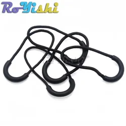 Zipper Pulls Cord Rope Ends Lock Zip Clip Buckle Black For Paracord Accessories/ Backpack/Clothing