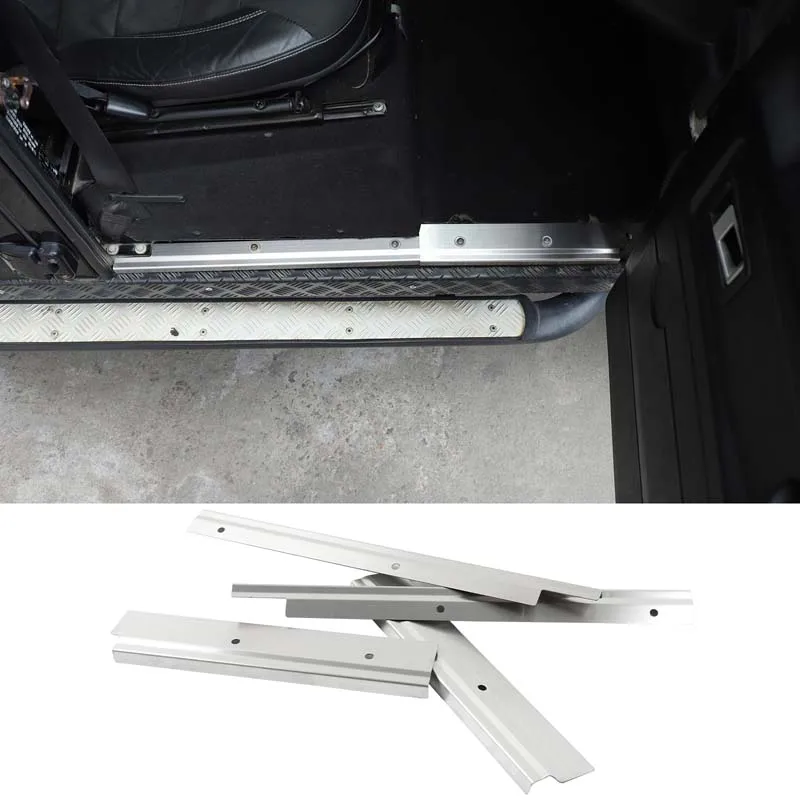 

For Land Rover Defender 110 2004-2018 stainless steel Car inner door Threshold Strip Protection Decorative Strip Car Accessories