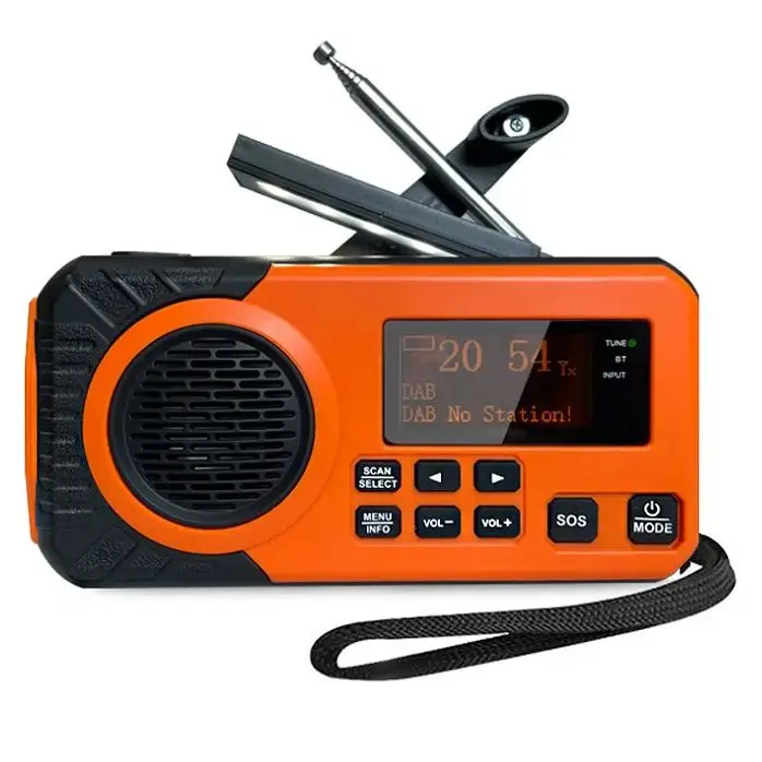 Solar Hand Crank Emergency Weather Radio,SW/AM/FM Portable Radio with 3 LED Flashlight 4000mAh Power Bank Cellphone Charger