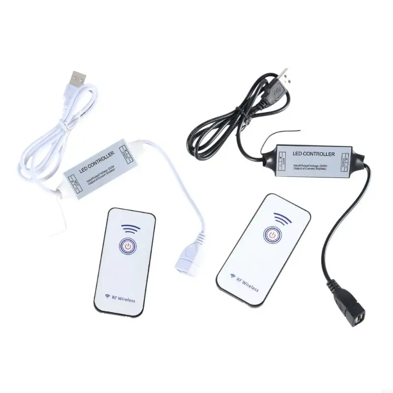 Q84A USB 5V 40W Interruptores alimentación con remoto inalámbrico, adaptador controlador RF 433MHz para lámpara, y más