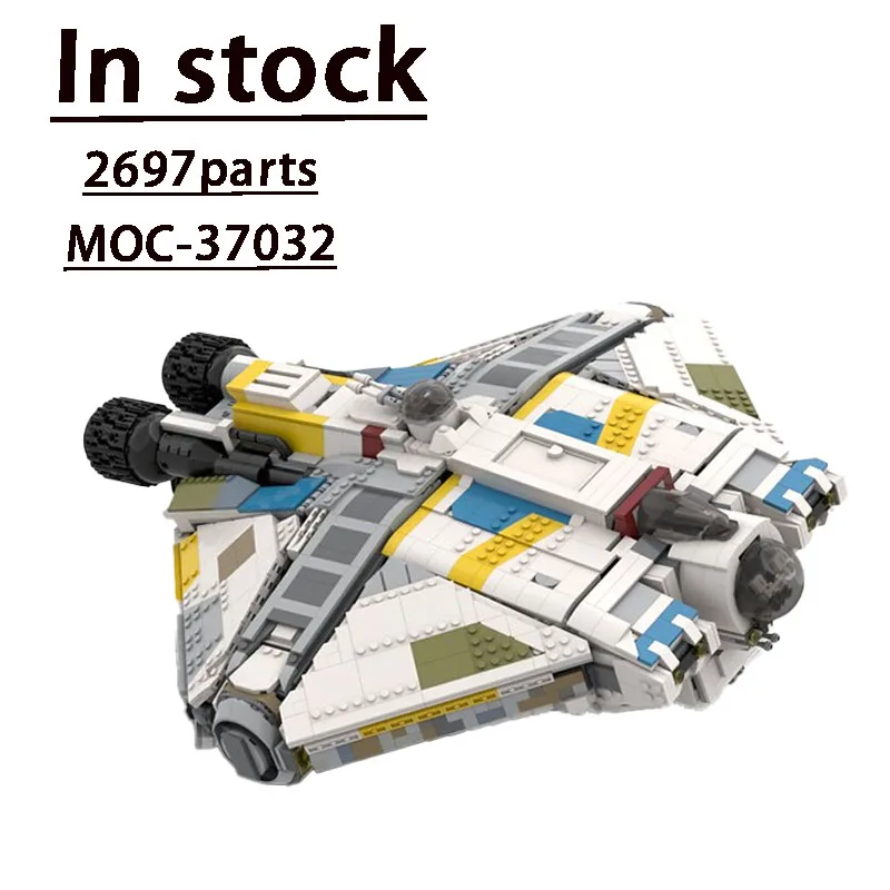 

Новый MOC-37032, модель космического корабля в сборе, строительные блоки • 2697, детали, сложная строчка, детская игрушка на день рождения, подарок