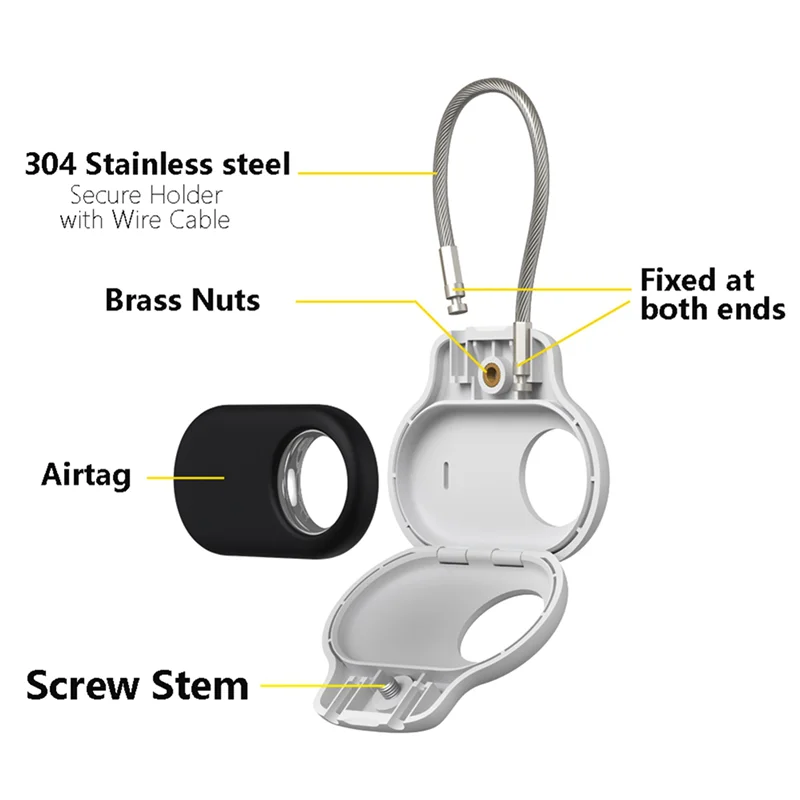 SCLS 2X สําหรับ Galaxy Smarttag 2 กรณีป้องกันผิวสําหรับ Galaxy สมาร์ทผู้ถือแท็ก Anti-Lost SHELL สีขาว