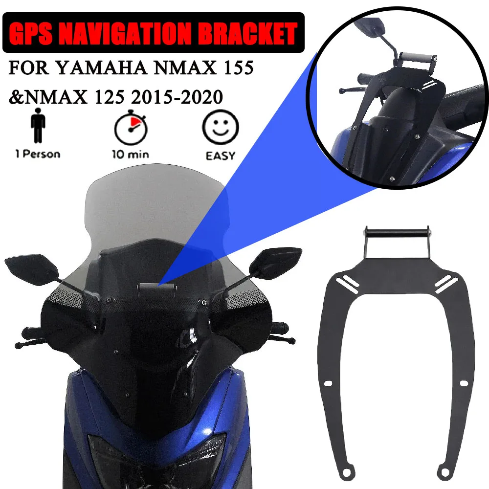 

Подходит для YAMAHA NMAX 125 и 155, высококачественный мотоциклетный GPS-держатель для мобильного телефона, USB беспроводная зарядка, навигационный кронштейн 2015-2020