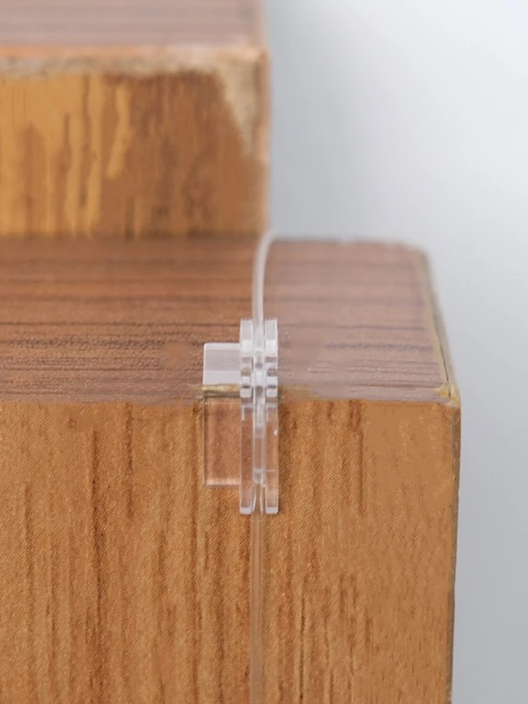 Transparent Corner Protector Invisible Optical Fiber Jumper, Special Indoor Corner Device, One Pair For Home Use