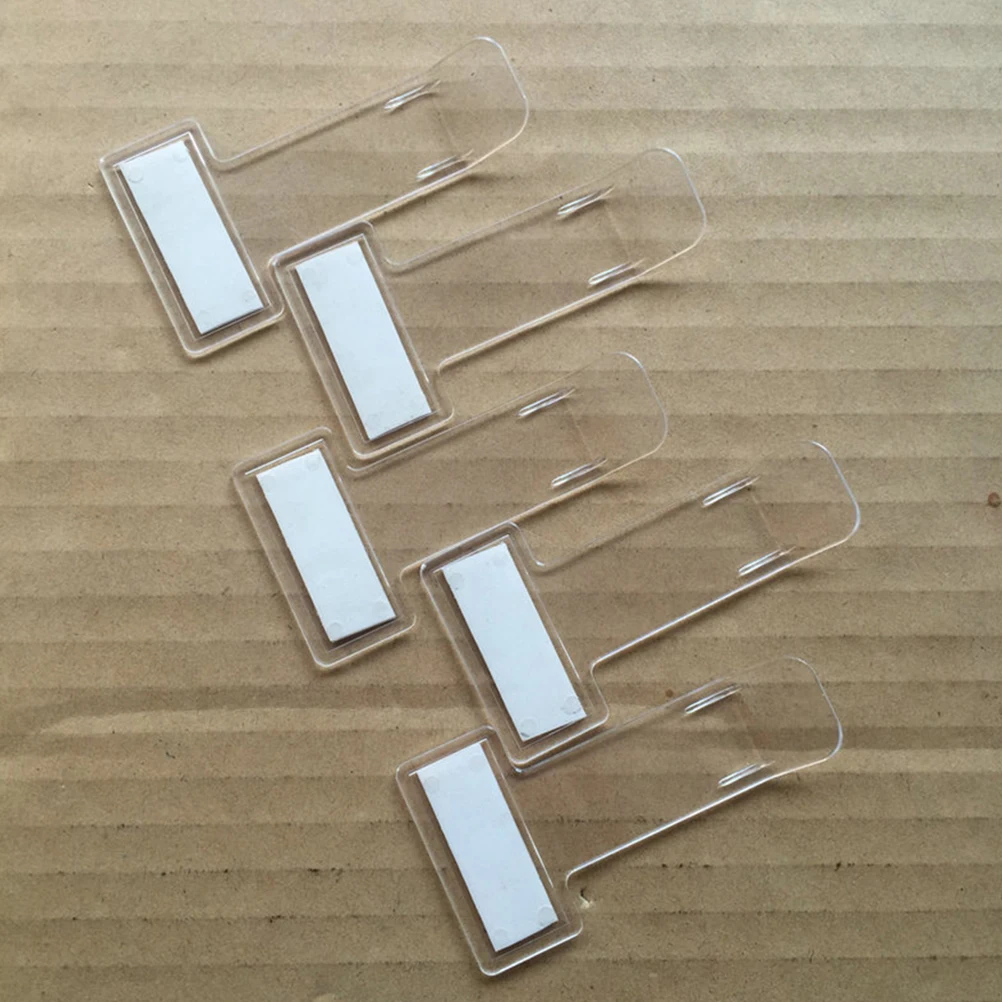 

20pcs Plastic Ticket Folder Transparent Car Parking Ticket Holder Clips Easy Install Windscreen Note Holder For Home