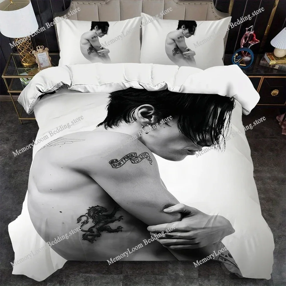 

Hot Singer Y-Yungblud Idols Duvet Cover Set Home Style Bedding Soft Laundry Cotton Bed Student Dormitory Gift Home Textile963