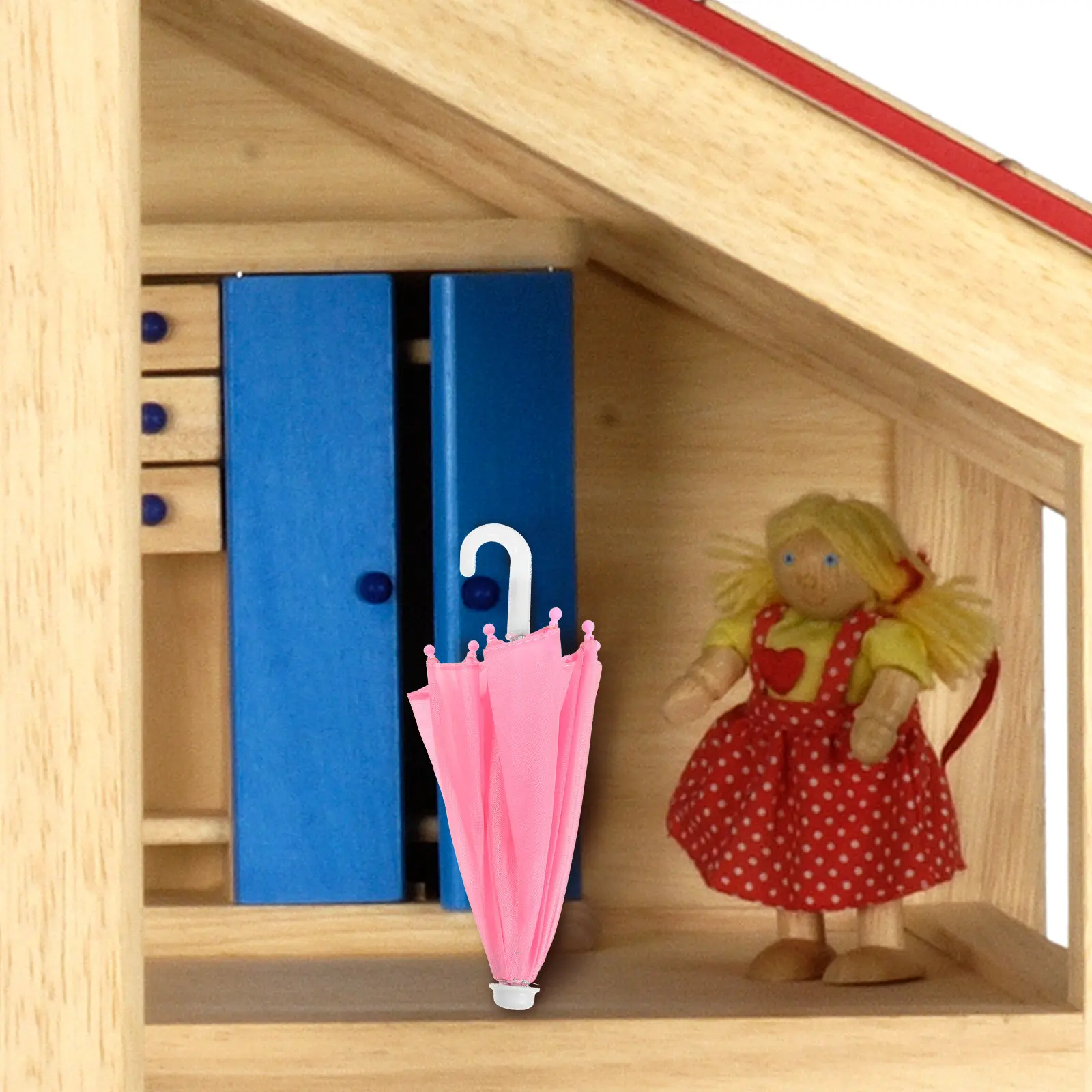 

5Pcs Mini Umbrella Tiny House Decor Lifelike Miniature Accessory Exquisite DIY Dollhouse Layout Umbrella Mini Furniture