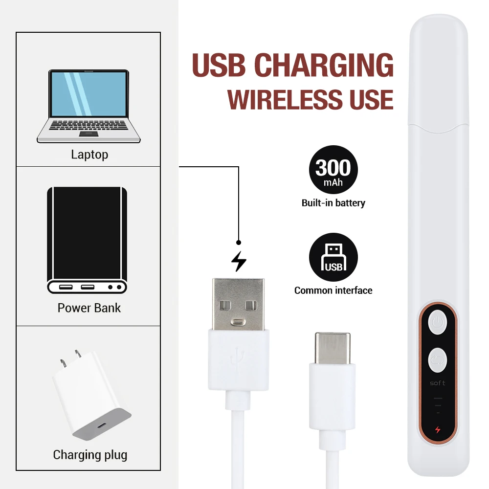 Professional Manicure Pedicure Kit Cordless Electric Nail File Set Nail Drill Machine Hand Foot Care Tool for Grind Trim Polish