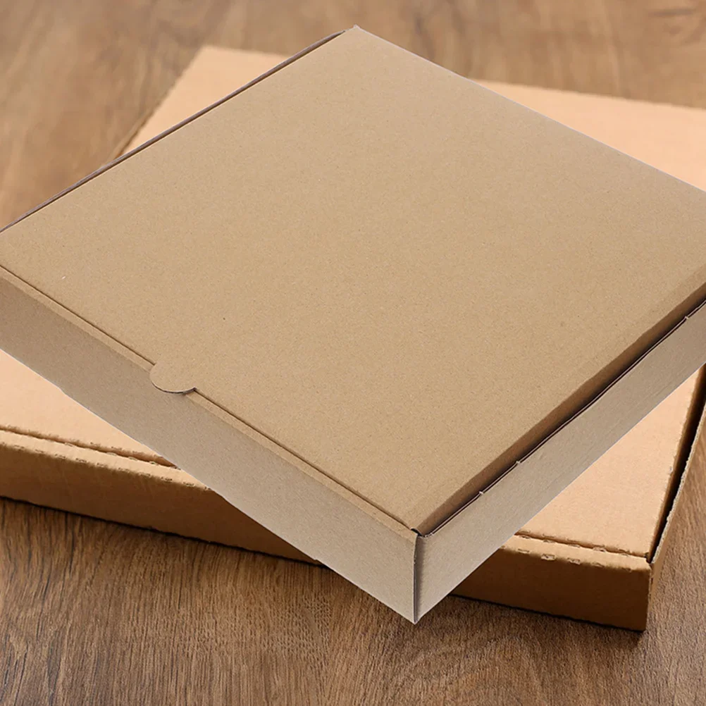 10 Pcs custom logo Pizza Box Wrapping Boxes custom logo Multi-function Practical Paper Bakery Storage Restaurant Supply - Image 4