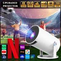 2025 Upgraded HY300PRO Mini Projector with WiFi& BT, Portable Projector 1080P/4K Support, Auto Keystone, Smart Android Proyector
