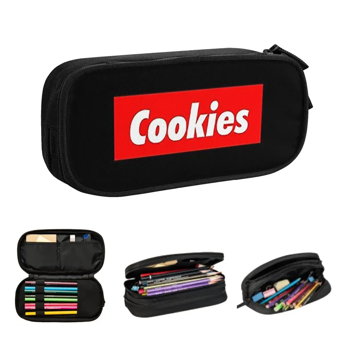 Cookies The Best Top And The Most Popular Pastry Dessert Lover Pencil Cases Big Capacity Pen Bags Pen Box Pencil Pouch