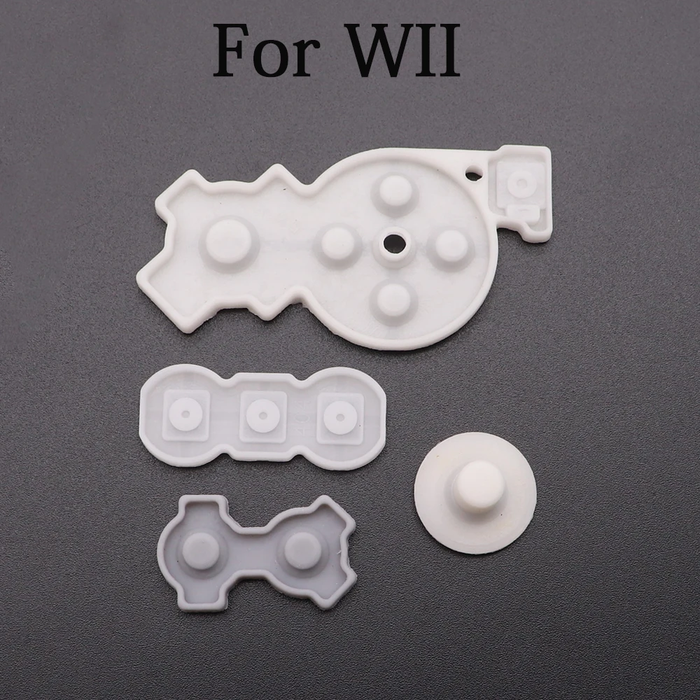 1/5Set Game Console Conductive Rubber Wii For SNES SFC/NES PC Console Conductive Rubber Silicone Pad Button Parts