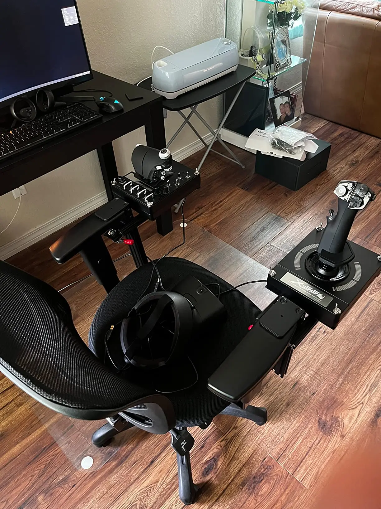 

Desktop emulator Flying joystick bracket Throttle x56 Tumaster Warthog Lestat