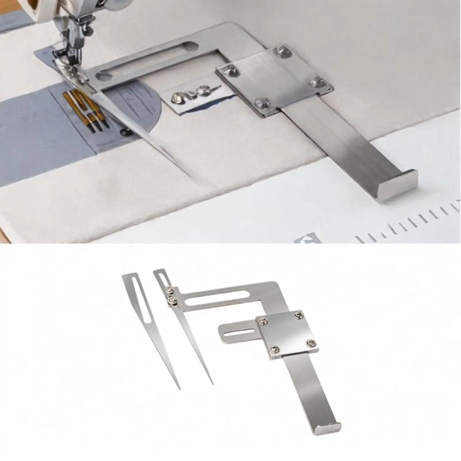 أداة مساعدة لتحديد المواقع، ملحقات تطبيق متعددة الاستخدامات للجدار الجانبي، دليل حافة سحاب للمساعدة للخياطة #4