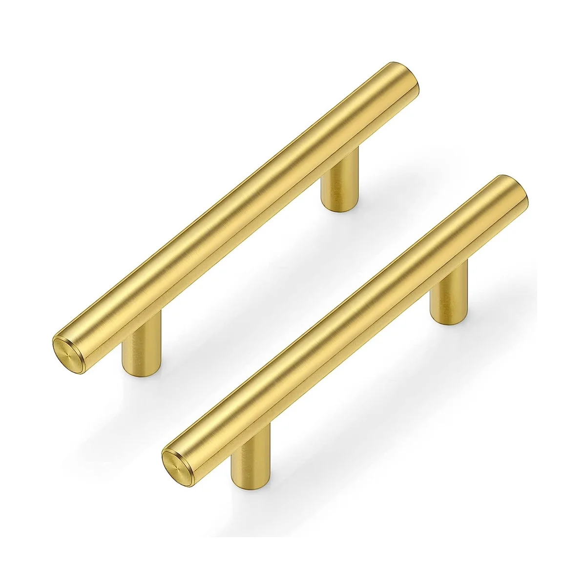 

30Pack Gold Cabinet Handles-Brass Cabinet Gold Dresser Drawer Pulls-Stainless Steel Door Hardware Handle 5Inch