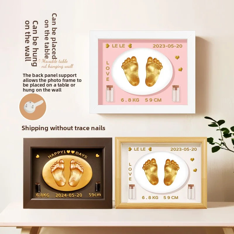 صانعي بصمات اليد وبصمات اليد للأطفال في شهر كامل، إطار صورة لبصمة اليد لحديثي الولادة #5